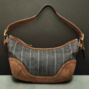 Coach suede canvas hobo